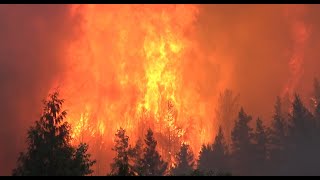 INTENSE wildfire in British Columbia  July 22 2024 [upl. by Efal]