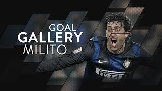 DIEGO MILITO  All of his 75 Inter goals 🇦🇷🖤💙 [upl. by Akiehsal]