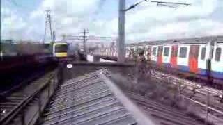 c2c District and Hammersmith amp City Line trains at West Ham [upl. by Elhsa248]