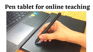 Best Pen Tablet for online teaching  One by Wacom CTL672 review and tutorial in Hindi [upl. by Atnahc379]