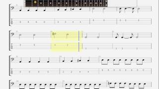 Blink 182 Dysentery Gary BASS GUITAR TABLATURE [upl. by Anaeel]