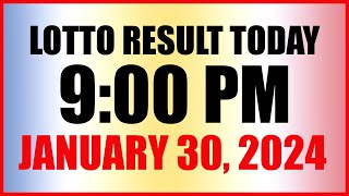 Lotto Result Today 9pm Draw January 30 2024 Swertres Ez2 Pcso [upl. by Dumas637]