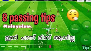 ⚽️ ധാ എത്തി 🥅 8 Passing Tips  PES 2024  eFootball 2024  Malayalam tutorial with gameplay [upl. by Nilyaj676]