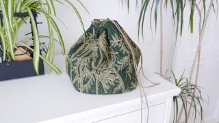 How to quickly and easily sew a drawstring bag from a piece of fabric MYTKOandMYTKO [upl. by Orteip]