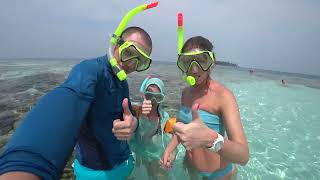 Snorkeling in Maldives Thinadhoo Island 022023 [upl. by Suhail]