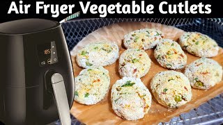 Air Fryer Vegetable Cutlet Recipe  Airfryer Cutlets  Air Fryer Recipes airfryerrecipes [upl. by Ethe565]