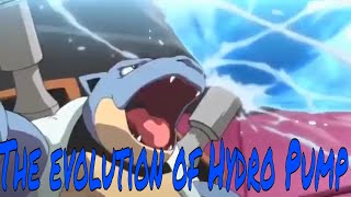 The evolution of Hydro Pump💧💧💧in the Pokémon Anime [upl. by Esbensen]