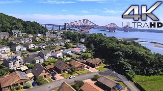 Crossing FORTH BRIDGE  Queensferry Scotland 4K HDR [upl. by Seroled536]