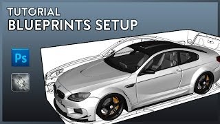 Tutorial Blueprints Setup  Photoshop  Maya [upl. by Frierson]