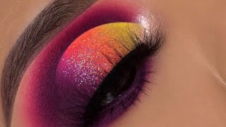 Easy Trending colourful eye makeup❤️😍 Kashish chauhan [upl. by Ceil]