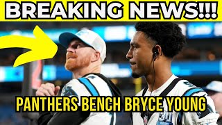 Panthers bench Bryce Young ‐ NFL NEWS [upl. by Ahsenad]