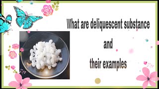 What are deliquescent substance and their examples [upl. by Velda]