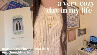 daily diary  a cozy day in my life morning routine journaling thoughts amp feelings [upl. by Nyltiak765]