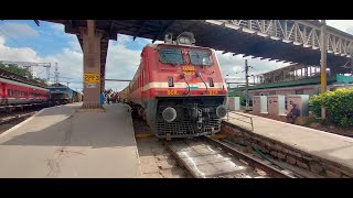 Loco Coupling At KSR Bengaluru  BZA WAP4 Takes Charge  11014 Coimbatore  LTT Express [upl. by Walker152]