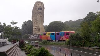 Singapores Sentosa Express Monorail unique view Ultra HD [upl. by Anneliese652]