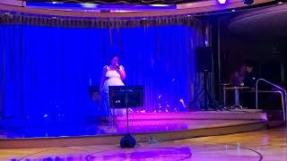 Cozumel Cruise 2024  Angela McNealy  I Fall To Pieces  Family Karaoke  Grandeur of the Seas [upl. by Onairelav]