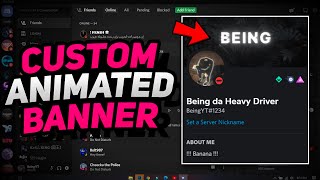 Create Custom Animated Banners For Discord Profile 2022 [upl. by Aivekal]