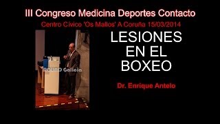 Lesiones en Boxeo  Dr Enrique Antelo 150314 [upl. by Vida]