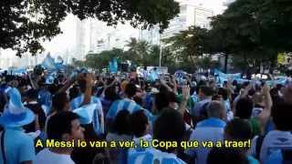 quotBRASIL DECIME QUE SE SIENTEquot CON LETRA HD  quotHitquot de los Hinchas Argentinos en Brasil [upl. by Eerehs912]