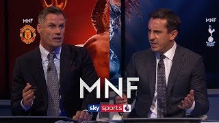 Carragher and Neville debate negative vs progressive tactics against big teams  MNF [upl. by Assilla]