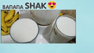 Diet home made banana shake no add iceno sugar hot milk [upl. by Hoxie294]