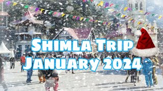 Shimla Trip January 2024  Kufri Snowfall  Shimla Tourist Place  Shimla Snowfall  Shimla Tour [upl. by Colwell]