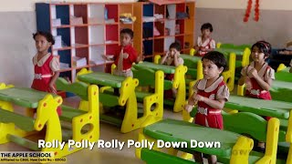 rolly Polly rhymes lyrics theappleschool2086 [upl. by Margareta]