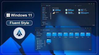 Windows 11 Fluent Style  Best Glass Theme For Windows 11  Fluent [upl. by Gerald]