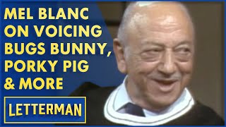 Mel Blanc On Voicing Bugs Bunny Porky Pig and More  Letterman [upl. by Siekram147]