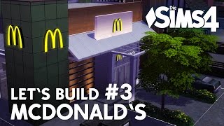 McDonalds bauen 3  Die Sims 4 Lets Build zum Restaurant mit Gaumenfreuden [upl. by Narmis577]