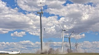 CDI  Wind Turbine Implosion Compilation [upl. by Mckale]