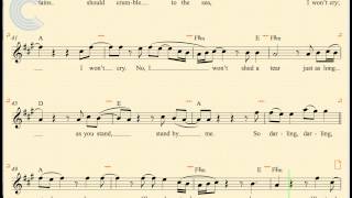 Violin  Stand By Me  Ben King  Sheet Music Chords amp Vocals [upl. by Inol810]