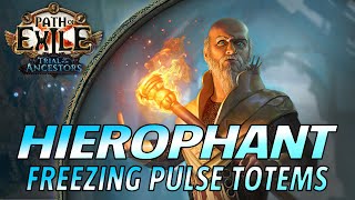 Poe 323 SSF Hierophant Freezing Pulse Totems  Path of Exile Build Guide [upl. by Naoh]