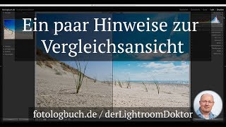 Lightroom Expertentipp  Ein paar Hinweise zur Vergleichsansicht [upl. by Cinimmod]