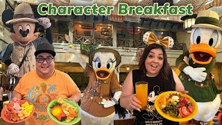 Tusker House Restaurant Character Breakfast  Dining Review  Disney Animal Kingdom 2024 [upl. by Gilson]