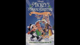 Opening and Closing to Mickeys Magical Christmas Snowed In at the House of Mouse VHS 2001 [upl. by Okir]