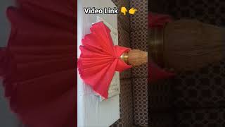 Easy Sraee Draping For Varamahalakshmi Kalasam With Blouse Piece  Varalakshmi Vratham Decorations [upl. by Vickie]