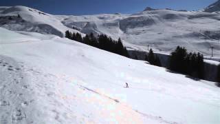 Le Land Art aux Contamines Montjoie  fresque géante sur neige [upl. by Louanne100]