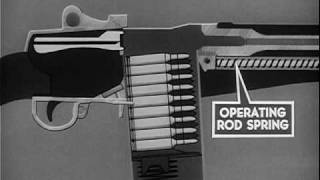 US RIFLE CALIBER 762MM M14  OPERATION AND CYCLE OF FUNCTIONING [upl. by Aker]