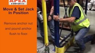 Apex Pallet Rack Repair Installation [upl. by Ameehs]