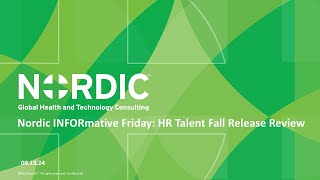 Nordic INFORmative Friday HR Talent Fall Release Review [upl. by Cordell]