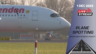 🔴LIVE CLOSE Up departures At Amsterdam Schiphol Airport  Plane Spotting  amp Member Departure [upl. by Anyahs]