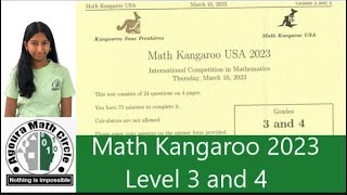 Math Kangaroo 2023 Level 3 and 4 Presented by Dheekshaw Gopinath [upl. by Aislehc]