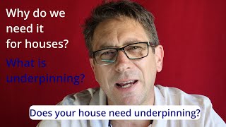 What is Underpinning What is the purpose of underpinning How does underpinning a house work [upl. by Detta]