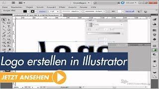 Adobe Illustrator Tutorial Logo erstellen und Werkzeuge richtig anwenden [upl. by Yrbua]