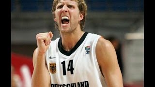 Dirk Nowitzki 43 points vs Spain EuroBasket 2001 [upl. by Gnuj]