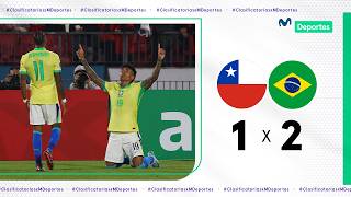 CHILE vs BRASIL 12 RESUMEN Y GOLES DE LA REMONTADA VERDEAMARELA  CLASIFICATORIAS 2026 🇨🇱⚽️🇧🇷 [upl. by Fawna]