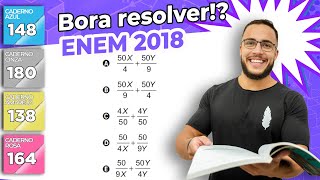 🔵 Questão 148  Caderno Azul  Sistemas de Equações  MATEMÁTICA ENEM 2018 [upl. by Bolanger685]