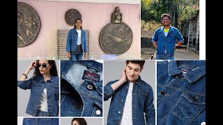 Best Denim Jacket 🧥 online store 2023 myntra mast harbour roadster affordable denim jacket [upl. by Obadias]