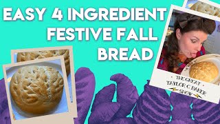 Easy 4 Ingredient Bread Recipe  The Perfect Thanksgiving Bread [upl. by Sibeal903]